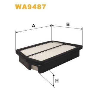 Фільтр повітря Chevrolet Europe (GM) Rezzo; Daewoo (Chevrolet) Tacuma (WA9487) WIX FILTERS 327656