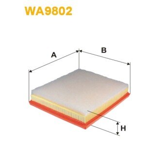 Фільтр повітря (WA9802) (Citroen Berlingo II,C-Elysee, C3 II, C3 Picasso, C4 Cactus, C4 II, C4) WIX FILTERS 327778 (фото 1)