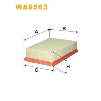 Фільтр повітря Nissan Qashqai, X-Trail II; Renault Koleos (WA9563) WIX FILTERS 327842