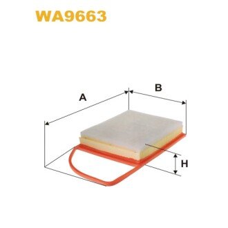 Фільтр повітря Citroen Berlingo III, C3 II, C3 Picasso, C4, C4 II, C4 Picasso, C5 II (WA9663) WIX FILTERS 328033