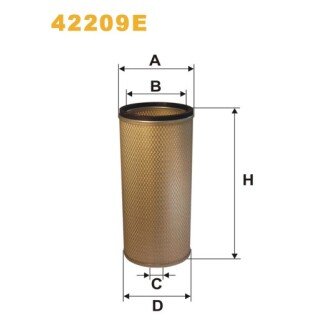 Фільтр повітря Autosan; Ikarus; Jelcz; Renault (RVI); Ag-Chem A; Allis-Chalmers, As (42209E) WIX FILTERS 328070