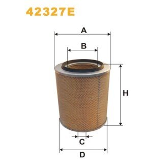 Фільтр повітря Iveco 90, Euro Cargo; Doppstadt Trac (42327E) WIX FILTERS 328085