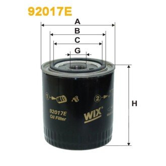 Фільтр оливи Scania 112, 113, 114, 124, 143, 144, 164, 93, 94, T (92017E) WIX FILTERS 328298