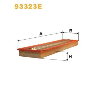 Фільтр повітря Evobus (Mercedes Bus/Setra) O 609; Mercedes 5T, 6T, 7T, 8T (93323E) WIX FILTERS 328814