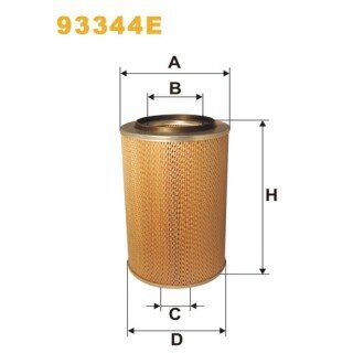 Фільтр повітря Kamaz; FMB Famaba Glogow Ds. 0184 (93344E) WIX FILTERS 328862