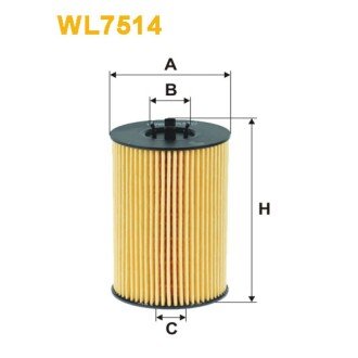 Фільтр оливи Audi A3 III (8V), A4 (B8/8K), A5 (8T), A6 (4G2/4G5), Q5 (8R); Seat Leon I (WL7514) WIX FILTERS 329314