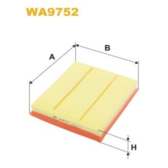 Фільтр повітря BMW 1(F20) 116i, 118i 6/11-> (WA9752) WIX FILTERS 329752 (фото 1)