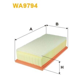 Фільтр повітря Citroen C4 Picasso II; Peugeot 308 II, 3008 II, Expert III (WA9794) WIX FILTERS 329794