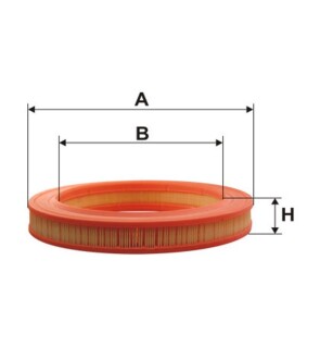 Фільтр повітряний MB W201 /AR204/1 (WIX-FILTERS) WIX FILTERS WA6596