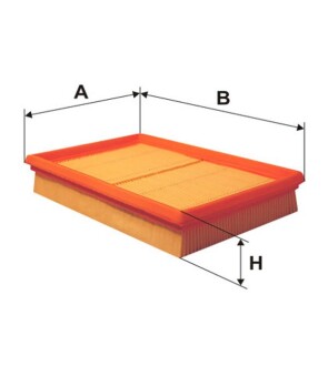 Фильтр воздушный /AP190/4 (выр-во WIX-FILTERS) WIX FILTERS WA9551