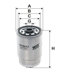 ФІЛЬТР ПАЛИВА WIX FILTERS WF8042