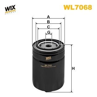 Фильтр масляный двигателя AUDI, VW /OP525 (выр-во WIX-FILTERS UA) WIX FILTERS WL7068