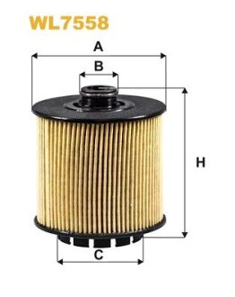 Фільтр масляний WIX FILTERS WL7558