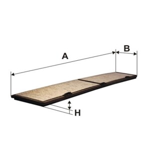 Фильтр салона BMW 1 (E81/82), 3 (E90/91), X1 (E84) угольный (выр-во WIX-FILTERS) WIX FILTERS WP9233