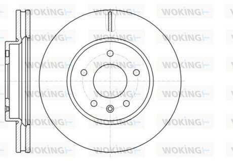 Диск тормозной передний (кратно 2) (выр-во Remsa) Chevrolet Captiva, Opel Antara (D61183.10) WOKING D6118310