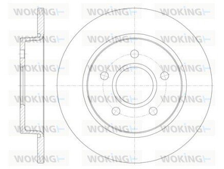 Диск тормозной задний (кратно 2) (выр-во Remsa) Ford Focus II C-max (D6846.00) WOKING D684600