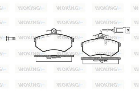 Колодки гальмівні диск. перед. (Remsa) Chery Amulet ii 1.8 10-,Chery Amulet ii 2.0 10- (P0343.02) WOKING P034302