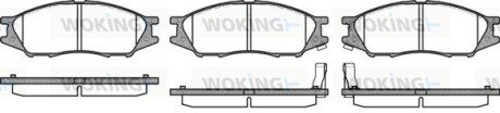 Гальмівні колодки пер. Almera (06-21) WOKING P10233.02