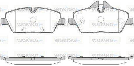 Колодки гальмівні диск. перед. (Remsa) BMW i3 13> (P10313.30) WOKING P1031330