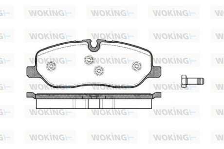 Тормозной колодки диск. перед. (выр-во Remsa) Range Rover III 04> / RR Sport 06> / Discovery III (P10583.00) WOKING P1058300