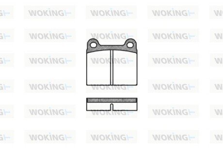 Гальмівні колодки W123/W126/W107 (58-05) WOKING P1063.00