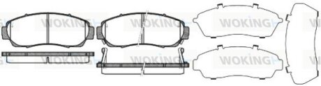 Тормозные колодки пер. Civic/Crosstour/CR-V (05-21) WOKING P10713.12