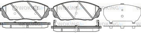 Колодки гальмівні диск. перед. (Remsa) Kia Sorento i 2.5 02-,Kia Sorento i 3.3 02- (P11413.12) WOKING P1141312