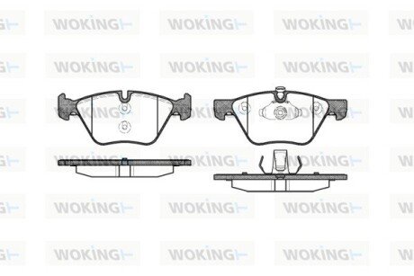 Тормозной колодки диск. перед. (выр-во Remsa) BMW 3e90 5e60 5F10 X1e84 (P11523.00) WOKING P1152300