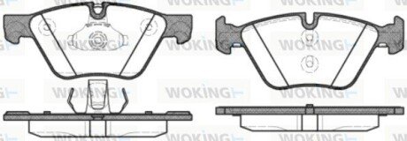 Тормозной колодки диск. перед. (выр-во Remsa) BMW 5F10 (P11523.30) WOKING P1152330