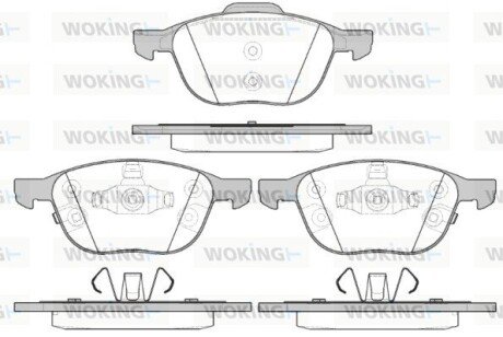 Колодки гальмівні диск. перед. (Remsa) Ford Focus iii Electric 10- (P11823.12) WOKING P1182312