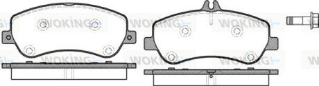 Колодки гальмівні диск. перед. (Remsa) MB GLK 08>15 (P12773.00) WOKING P1277300