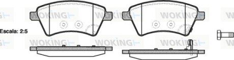 Тормозной колодки диск. перед. (выр-во Remsa) Suzuki SX-4 (06-) / Fiat Sedici (06-) Bosch ver. (P13153.01) WOKING P1315301