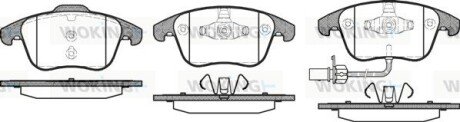 Колодки гальмівні диск. перед. (Remsa) Audi A4 1.8 07-15,Audi A4 2.0 07-15,Audi A4 2.7 07-15 (P13193.11) WOKING P1319311 (фото 1)