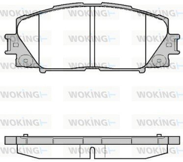 Колодки гальмівні диск. перед. (Remsa) Lexus Ct (zwa10_) 1.8 10-,Toyota Prius 1.8 09- (P13243.10) WOKING P1324310 (фото 1)