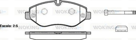 Тормозной колодки диск. перед. (выр-во Remsa) Mercedes-benz M-class (w166) 3.0 11-,Mercedes-benz Sprinter 35-t 1.8 06- (P13453.00) WOKING P1345300