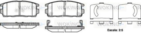 Тормозной колодки диск. задн. (выр-во Remsa) Chevrolet Captiva Antara 06> (P13603.12) WOKING P1360312