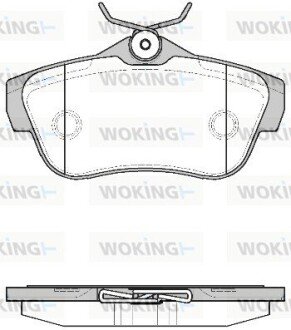 Тормозной колодки диск. задн. (выр-во Remsa) PSA Jumpy Expert II 07> (P13993.00) WOKING P1399300