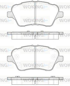 Колодки гальмівні диск. перед. (Remsa) Ford B-max 1.0 12-,Ford B-max 1.4 12-,Ford B-max 1.5 12- (P14143.00) WOKING P1414300