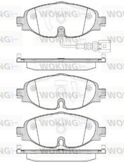 Тормозные колодки пер. VW Golf VII 12- /Octavia III 12- (TRW) WOKING P14153.01