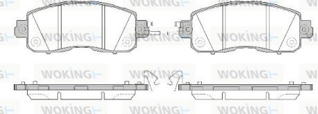 Тормозной колодки диск. перед. (выр-во Remsa) Nissan Teana Altima 13> / Leaf 10> (P14173.04) WOKING P1417304