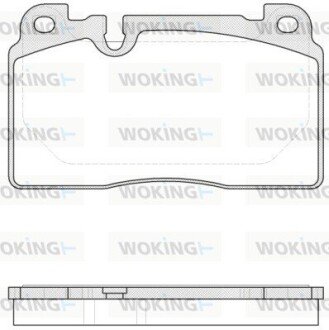 Колодки гальмівні диск. перед. (Remsa) Audi A6 13> A7 14> Q5 12> / Porsche Macan 14> (P14273.00) WOKING P1427300