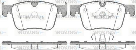 Колодки гальмівні диск. перед. (Remsa) PSA C4 Picasso, Grand Picasso 13> / 308 II (P14603.00) WOKING P1460300