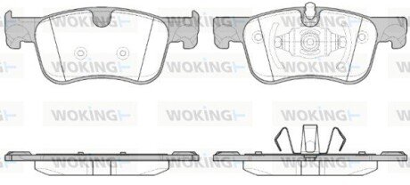 Колодки гальмівні диск. перед. (Remsa) PSA C4 Picasso Grand Picasso 13> (P14803.00) WOKING P1480300