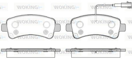 Колодки гальмівні диск. задн. (Remsa) PSA Boxer Jumper Ducato 06> 11> 15> (P14883.02) WOKING P1488302