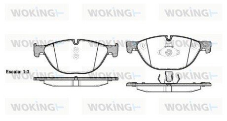 Колодки гальмівні диск. перед. (Remsa) Bmw 5 2.0 09-,Bmw 5 3.0 09-,Bmw 5 4.4 09- (P15143.00) WOKING P1514300