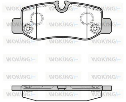 Тормозной колодки диск. задн. (выр-во Remsa) MB Vito 447 14> (P17243.00) WOKING P1724300