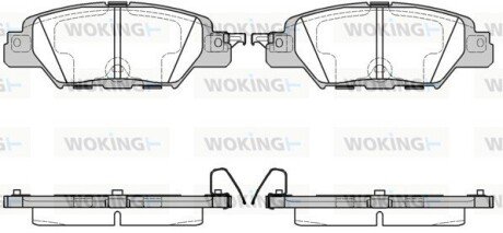 Тормозные колодки зад. Mazda CX5 2.0-2.5 12- WOKING P17773.00