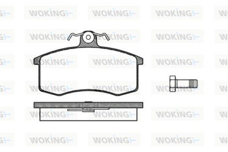 Колодки гальмівні 2110 перед (Remsa) (к-т 4шт) WOKING P321300