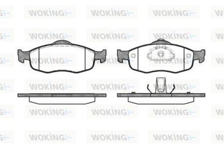 Тормозные колодки пер. Mondeo/Scorpio (93-01) WOKING P5323.00