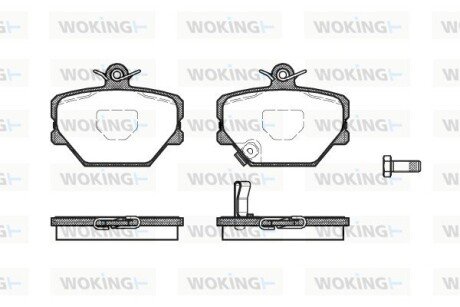 Колодки гальмівні диск. перед. (Remsa) Smart Fortwo CityCoupe 01>, 07> (P6053.02) WOKING P605302